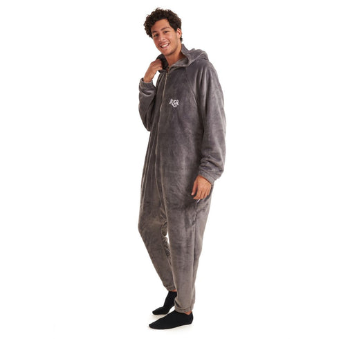 Snuggs Blanket Onesie Dark Grey